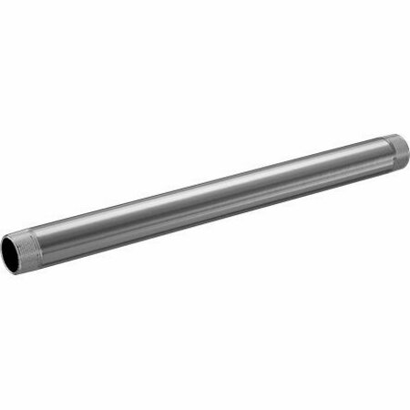 BSC PREFERRED Standard-Wall Aluminum Pipe Threaded on Both Ends 1-1/4 NPT 20 Long 5038K434